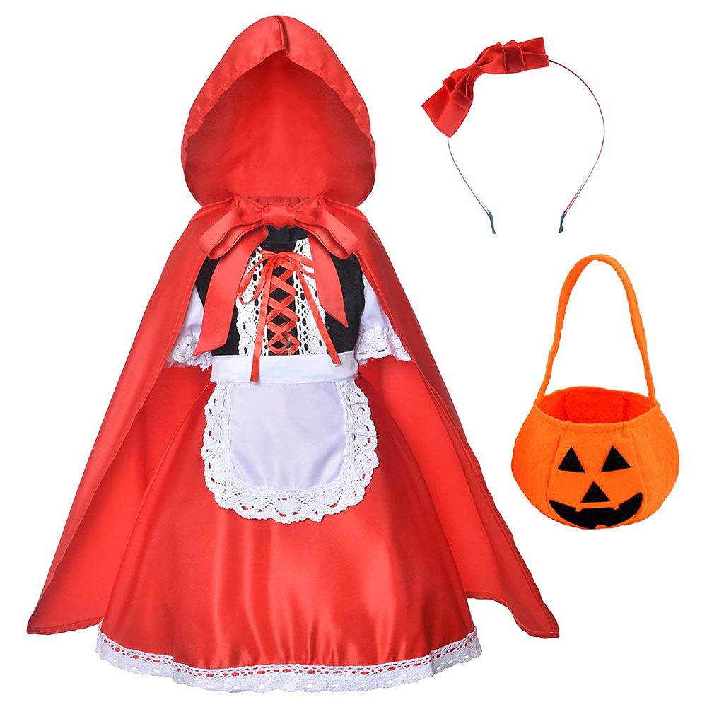 Highland - Red Riding Hood Halloween Costume for Girls - 4-6 Y