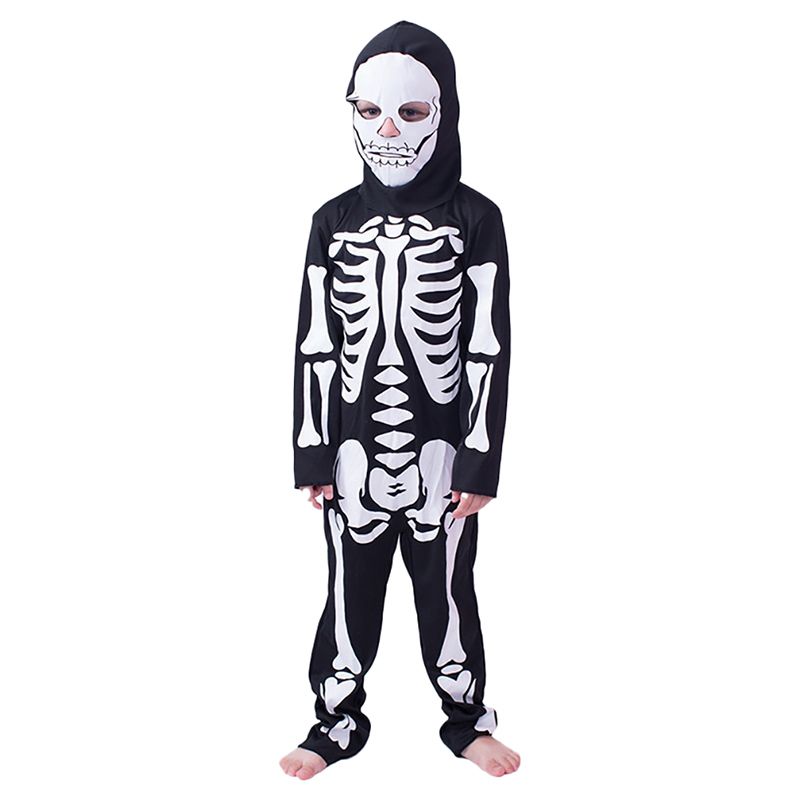 Highland - Skeleton Halloween Costume for Kids - Medium - Black