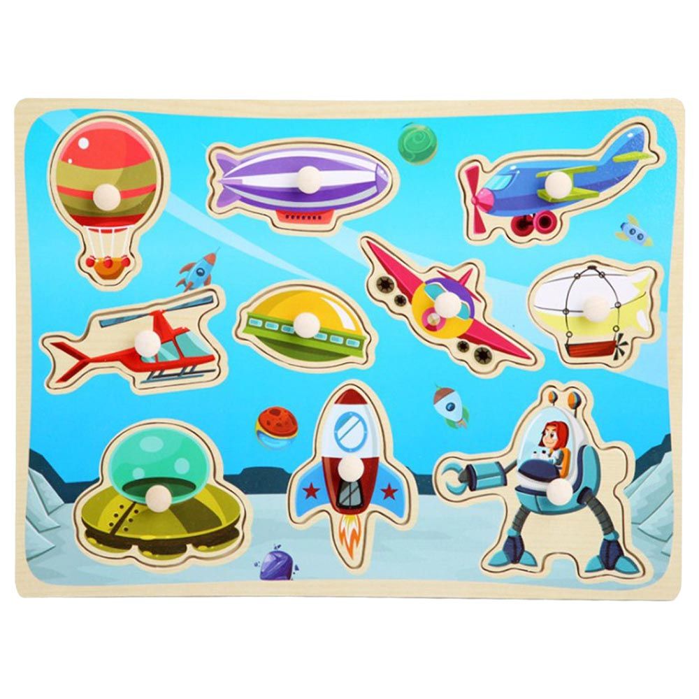 Highland - Space Peg Puzzle Early Learning Toy 