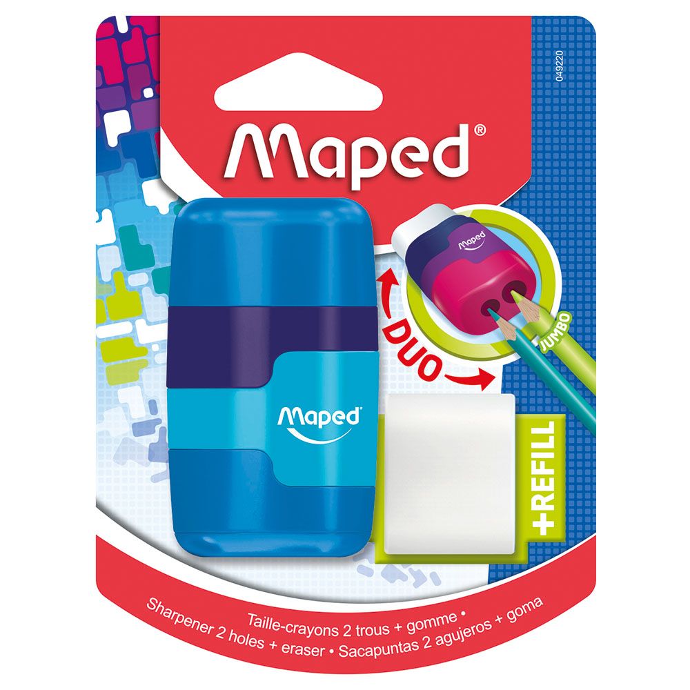 Maped - Connect 2H Sharp-Eraser Soft Touch Bls - 1Pc