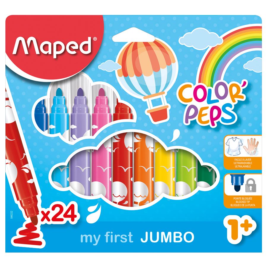 Maped - Color Peps Felt Maxi 24 Colors