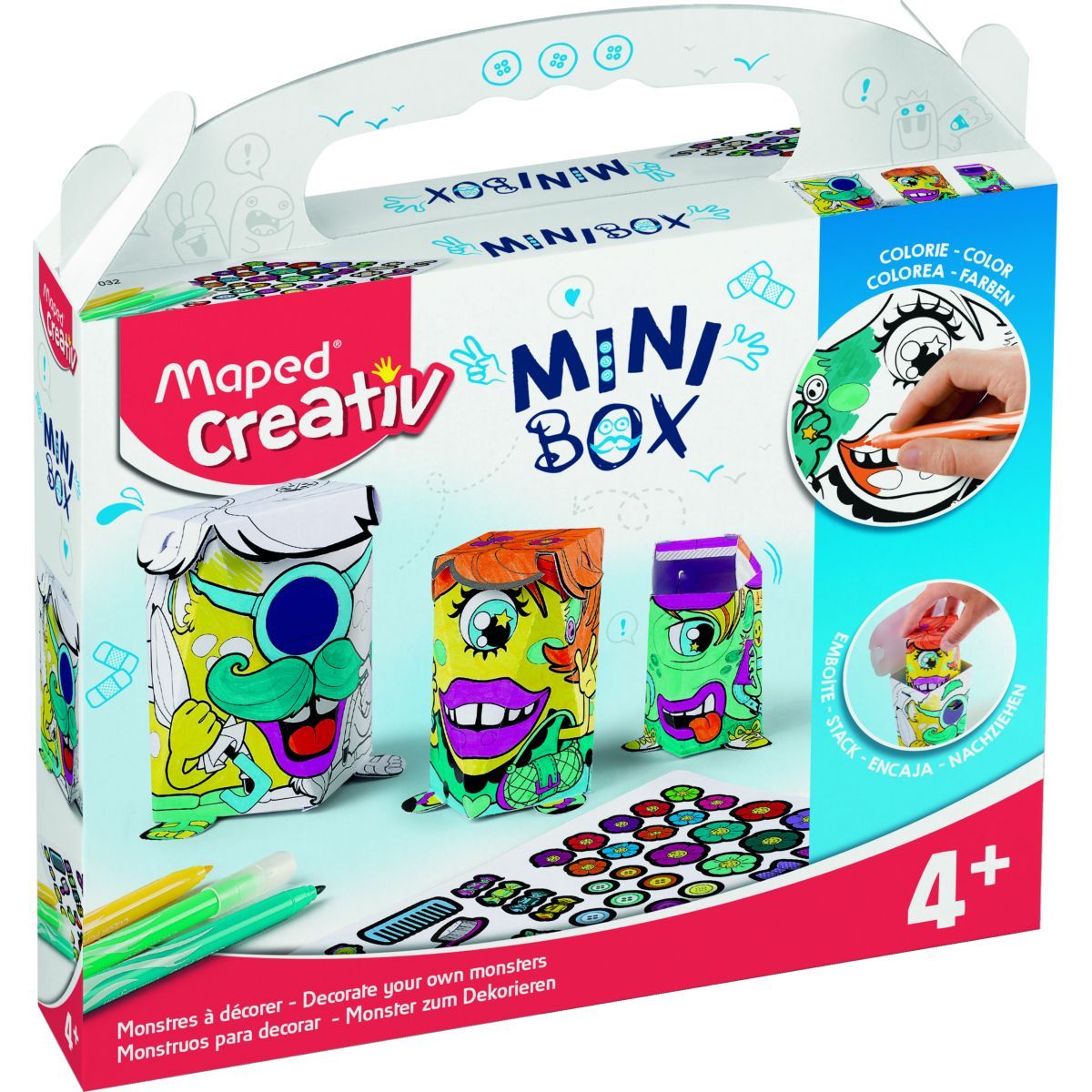 Maped - Creativ Mini Box Monsters to Decorate