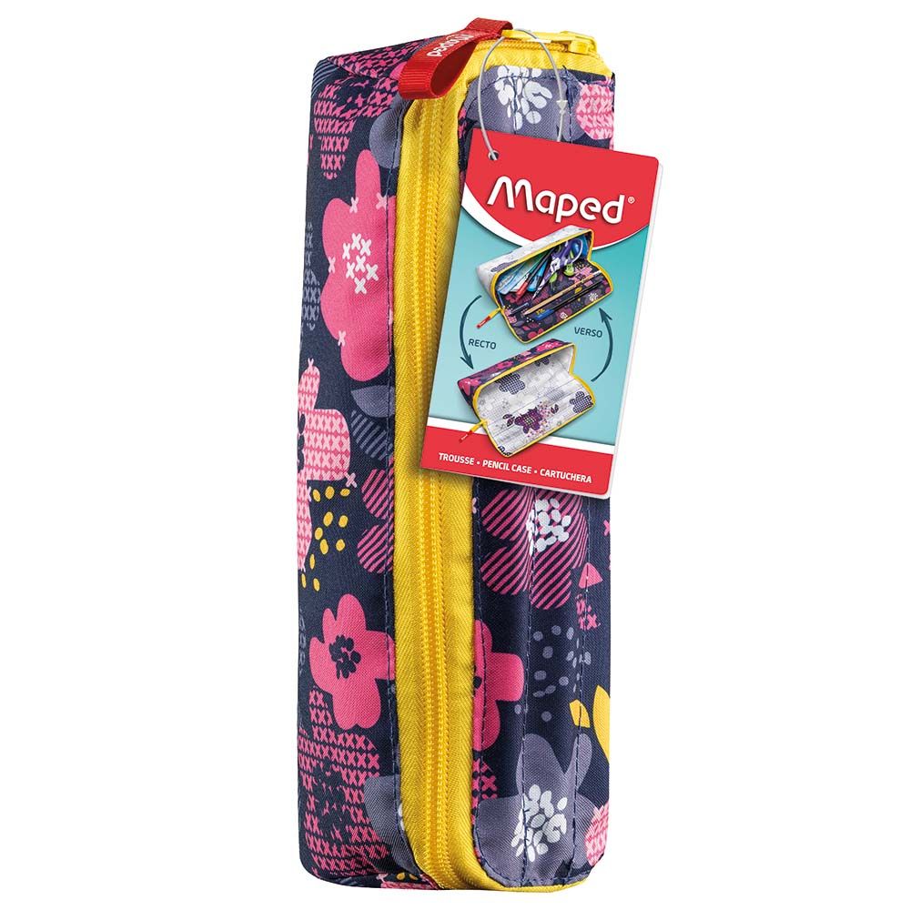 Maped - Empty Pattern Pencil Case - Pink