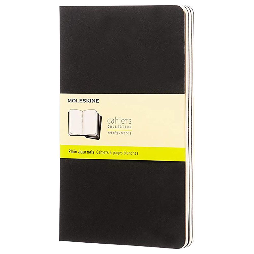 Moleskine Cahier Journals Large Plain Black