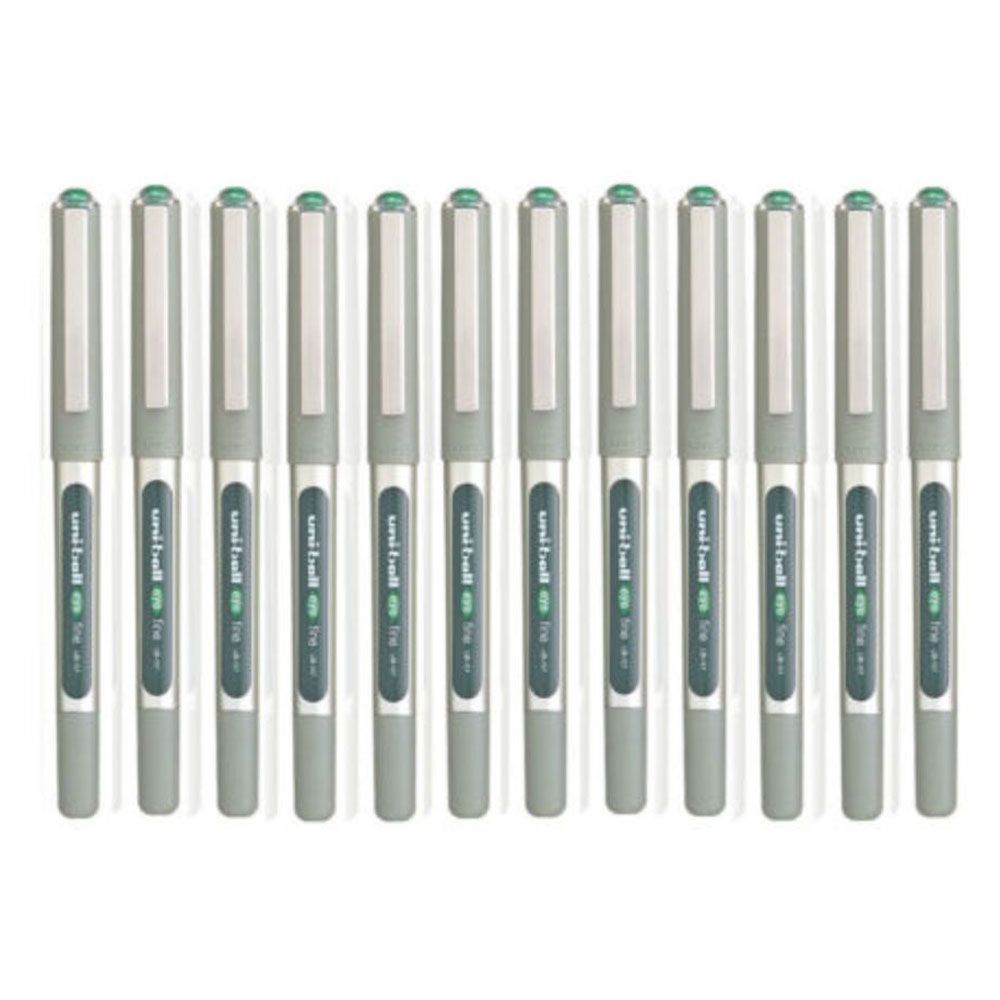 Uni-Ball - Uni-Ball Eye Fine Roller Pen - Green - Pack of 12