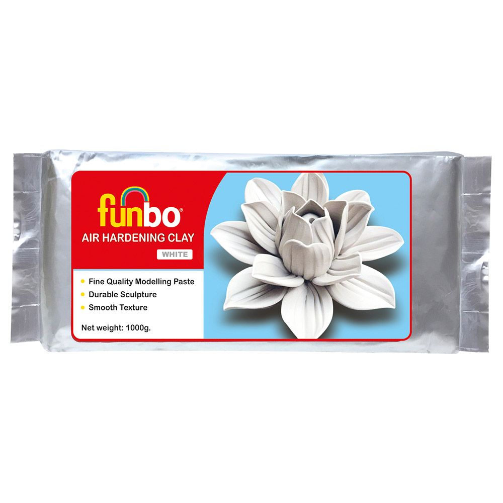 Funbo - Air Hardening Clay 1000g - White