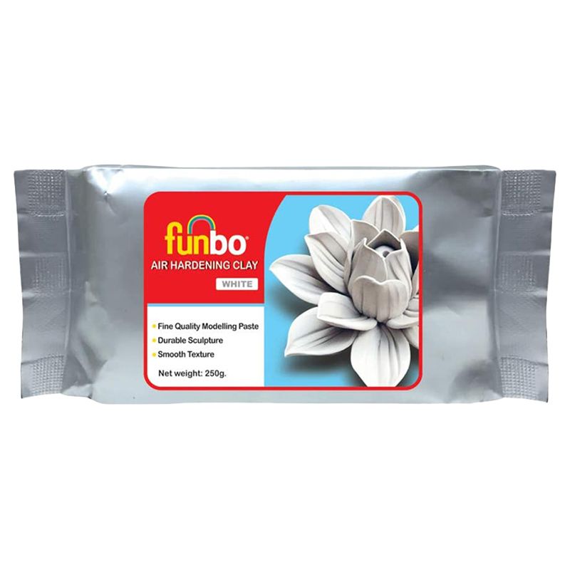 Funbo - Air Hardening Clay 250g - White