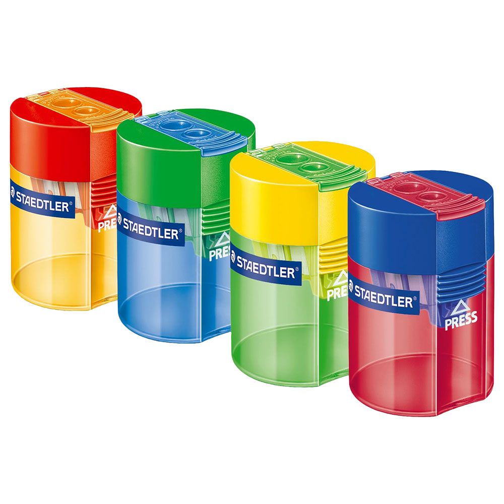 Staedtler - Tub Sharpener Double Hole(10pcs,assorted colors)