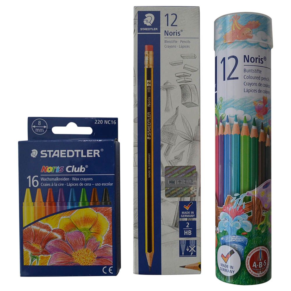 Staedtler - Noris Pencil + Colored Pencils + Wax Crayons