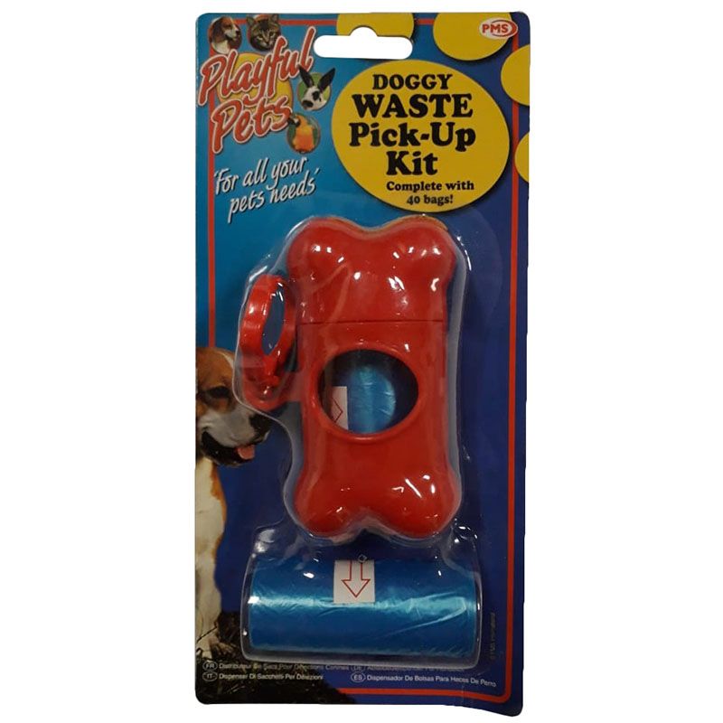 PMS Doggy Waste Pick-Up Dispenser With 40 Bags