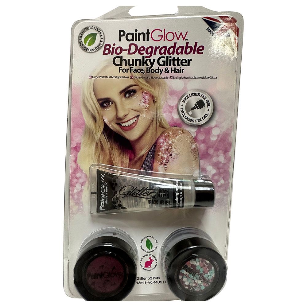 Paint Glow - Bio-Degradable Chunky Glitter - 10ml