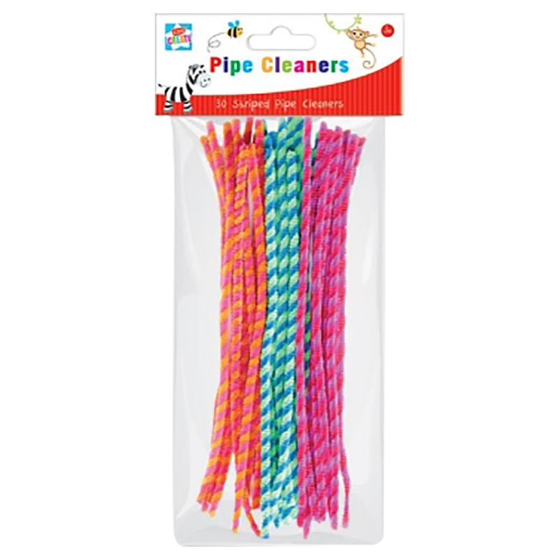 Kids Create - Act, 30 Striped Pipe Cleaners