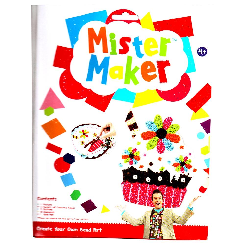 Pms Mister Maker Create Your Own Bead Art - Cupcake