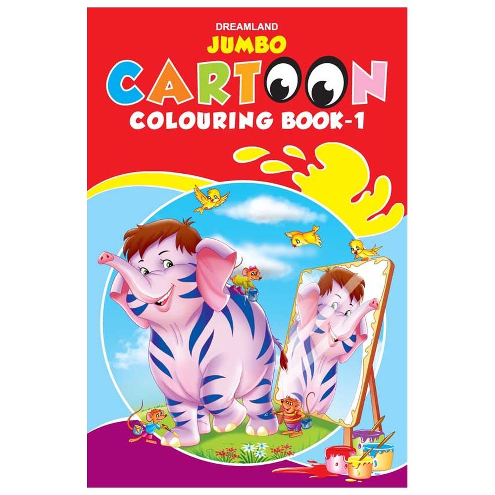 Jumbo Cartoon Colouring Book - 1