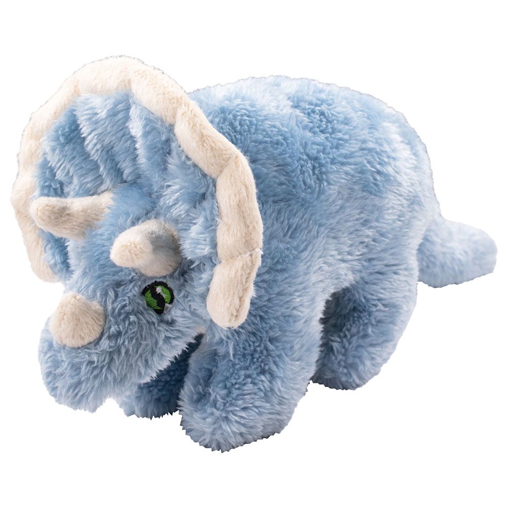 Deluxe Base - Eco Buddiez - Triceratops - Small - Blue/White