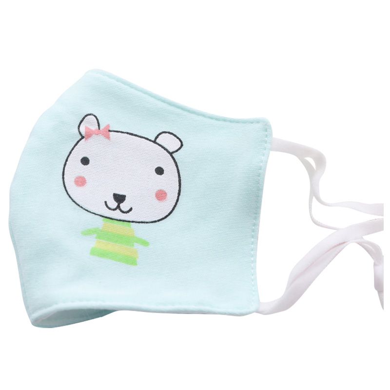 Face Mask - Kids Face Cover - Blue/Green