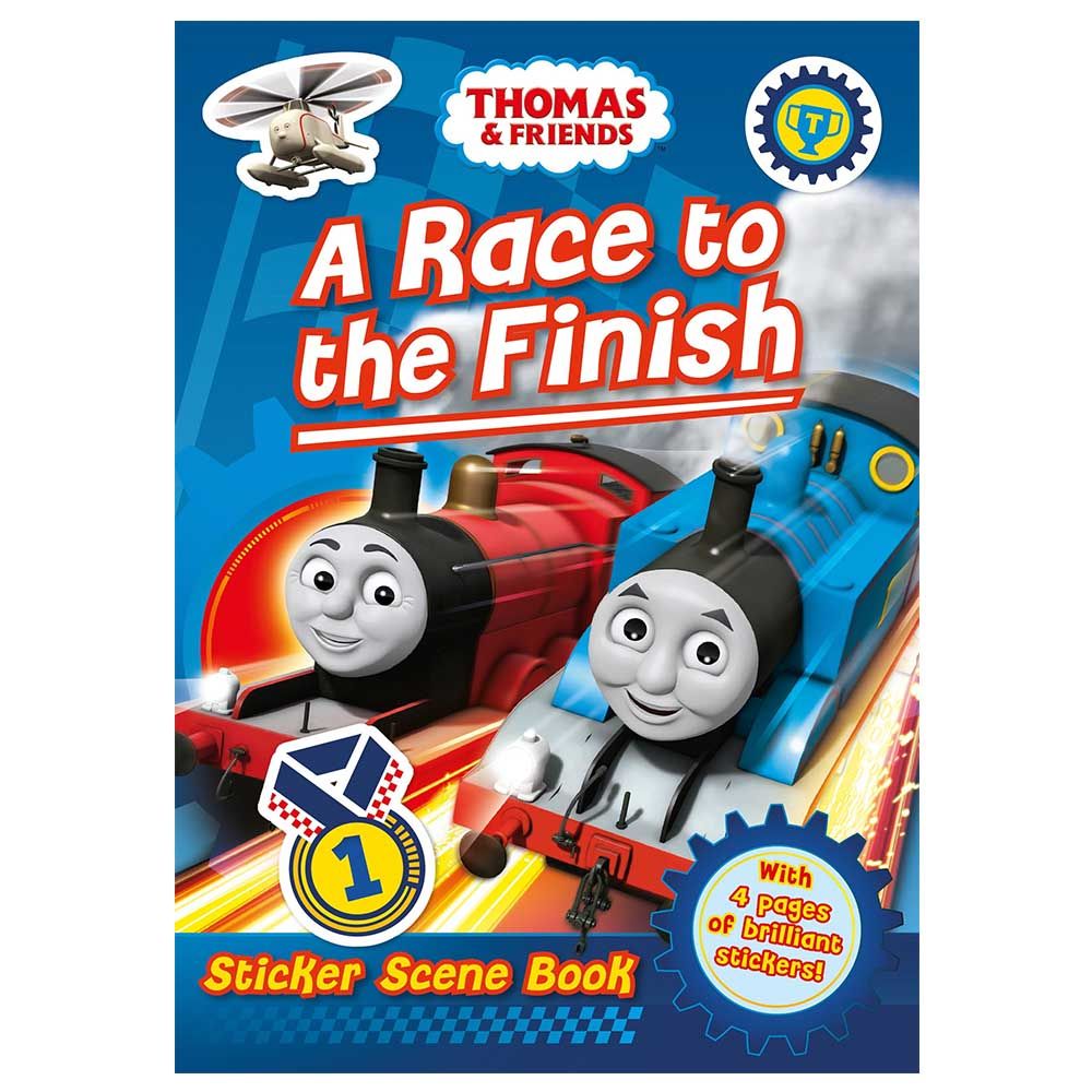 كتاب Thomas & Friends - A Race To The Finish Sticker Scene Book