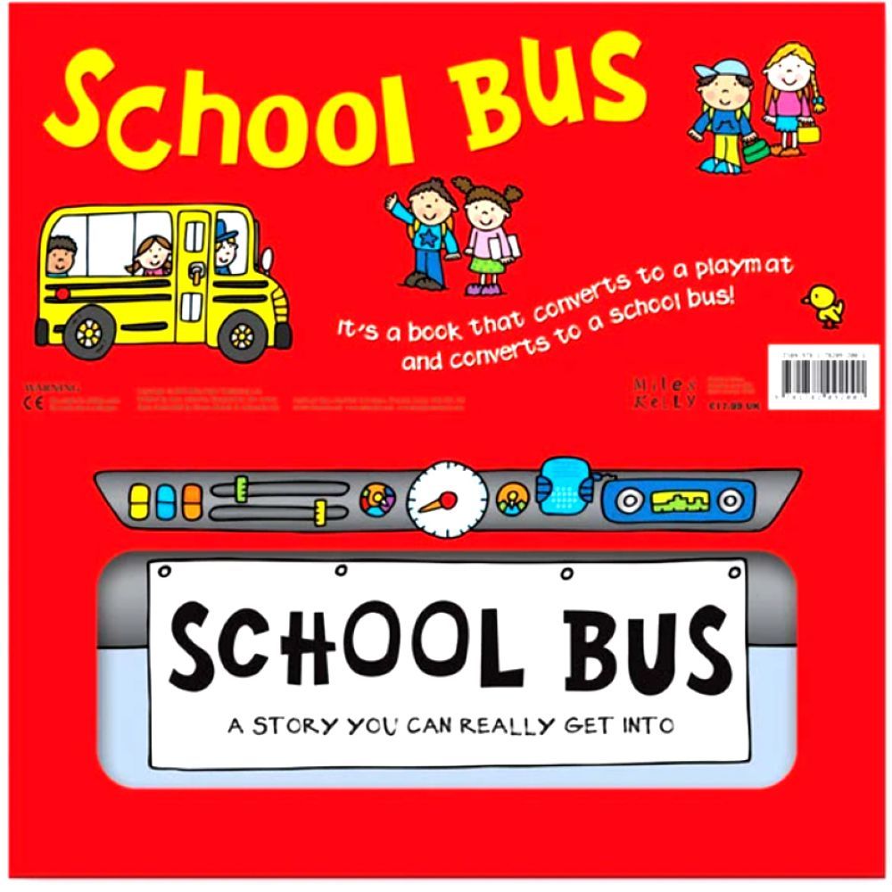 Miles Kelly Convertible School Bus Playmat