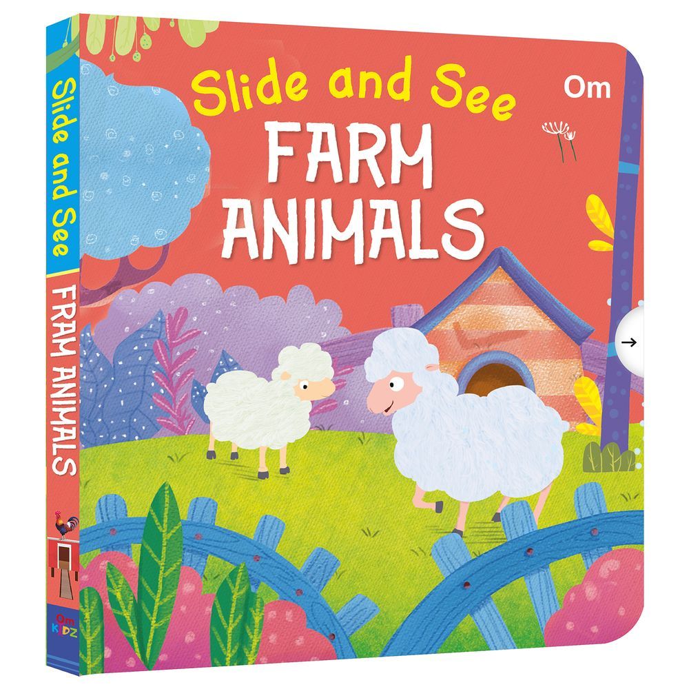 كتاب Om : Slide And See Farm Animals