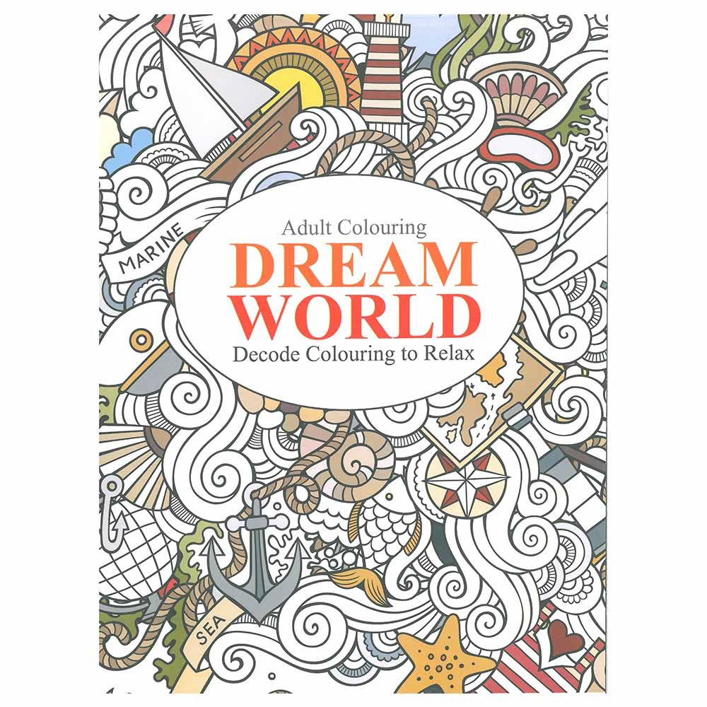 Dream World - Adult Colouring Book 