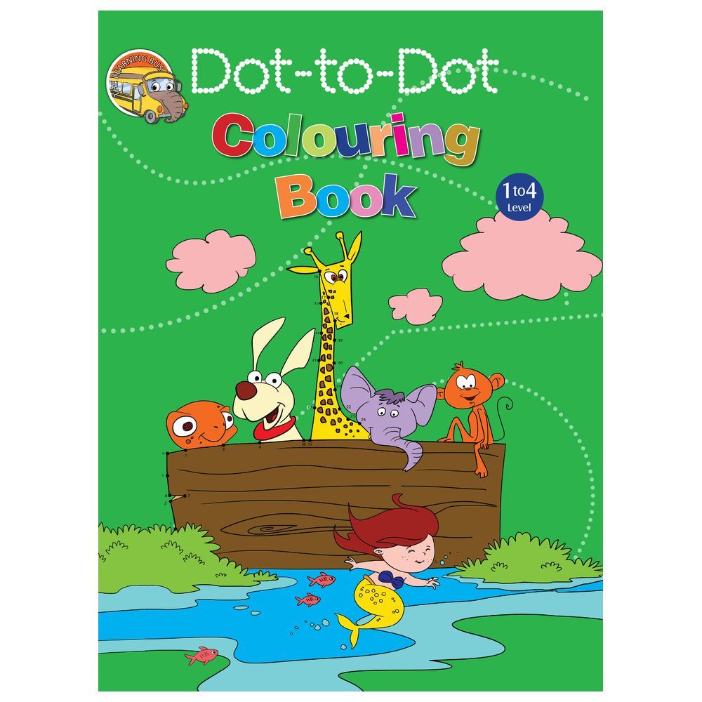 Jumbo Dot To Dot Colouring Book