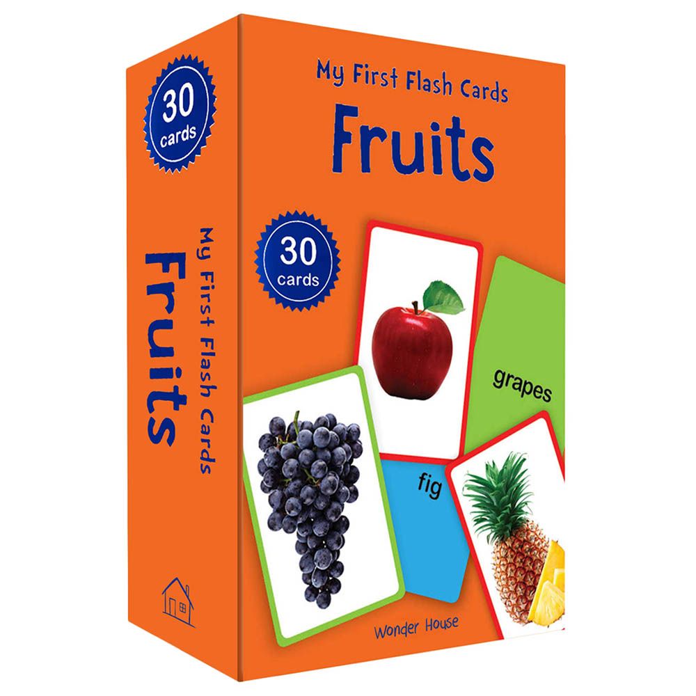 بطاقات تعليمية Wonder House My First Flash Cards - Fruits