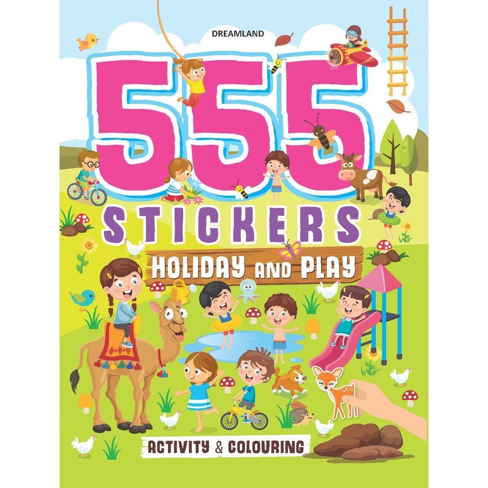 555 Stickers Holiday & Play Activity & Colouring Book