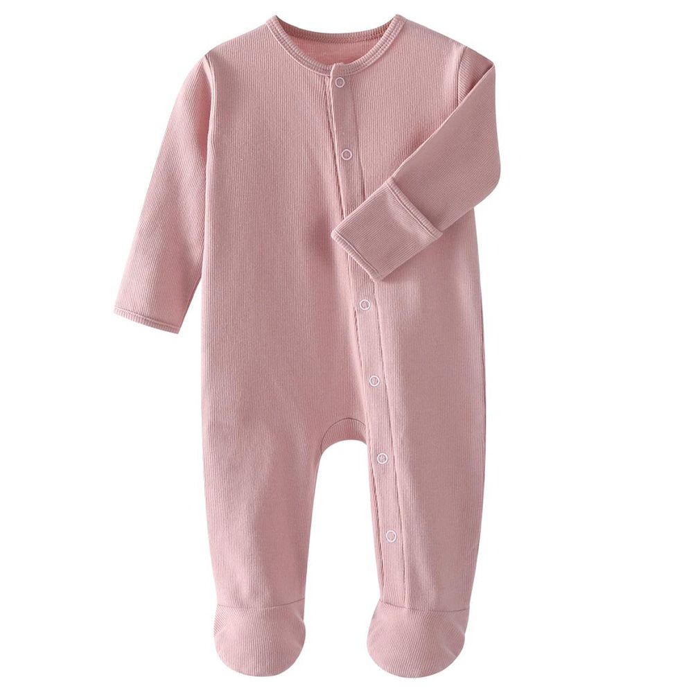 Tiny Toes - 100% Cotton Essential Baby Sleepsuit - Pink (Exclusive)