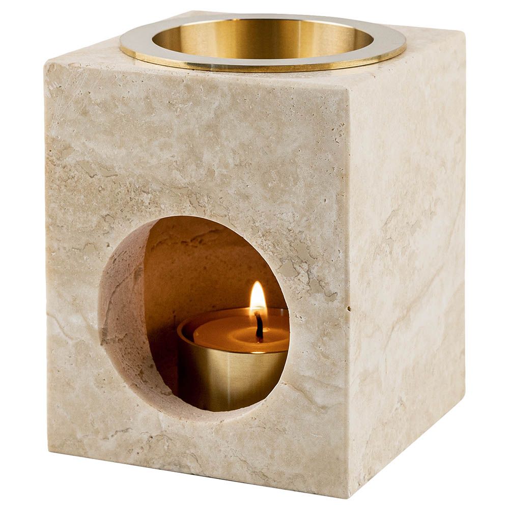 Aroma Tierra - Odyssey Travertine Stone Oil Candle Burner