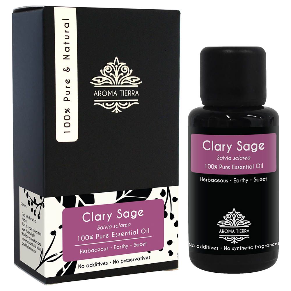 Aroma Tierra - Clary Sage Essential Oil - 30ml