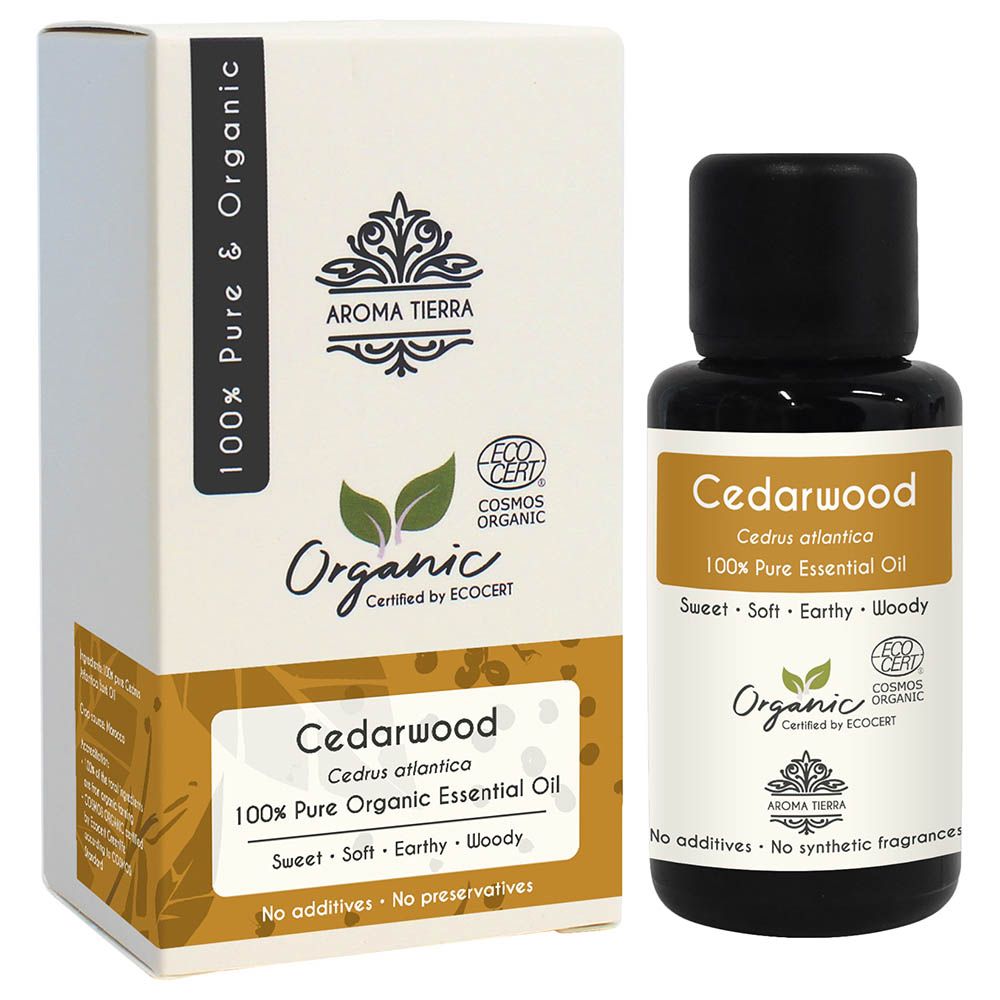 Aroma Tierra - Organic Cedarwood Essential Oil - 30ml