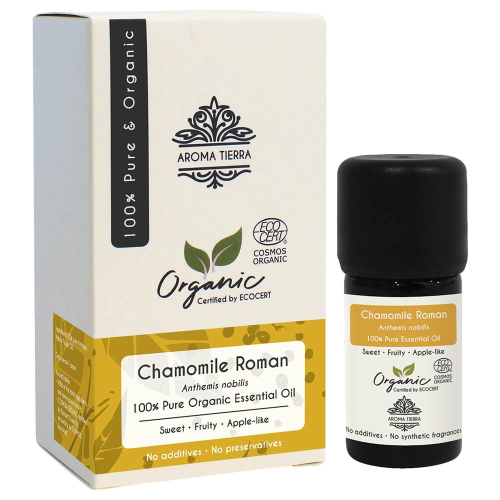 Aroma Tierra - Organic Chamomile Roman Essential Oil - 5ml