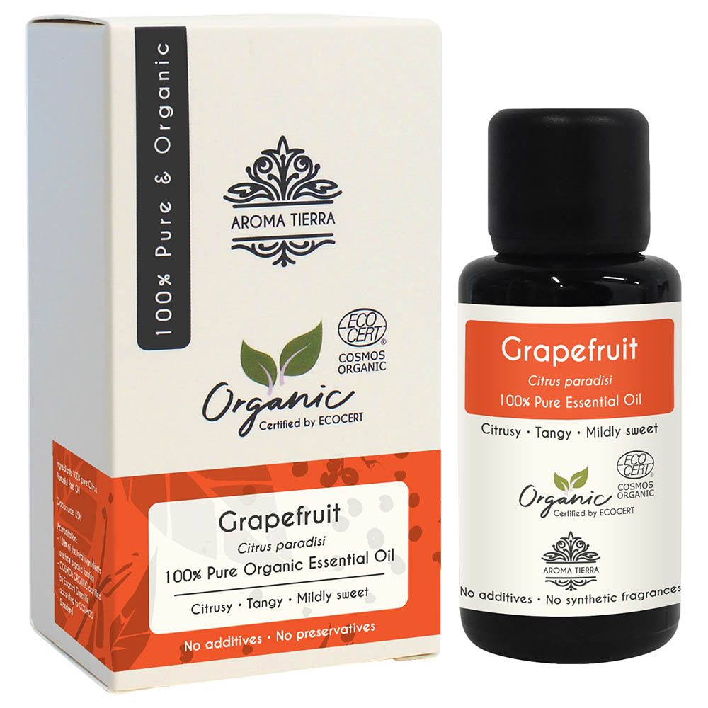 Aroma Tierra - Organic Grapefruit Essential Oil - 30ml