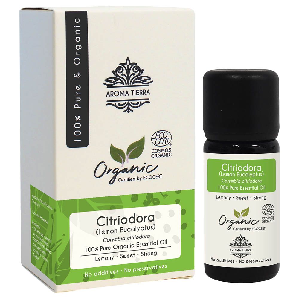 Aroma Tierra - Organic Citriodora Essential Oil (Lemon) 10ml