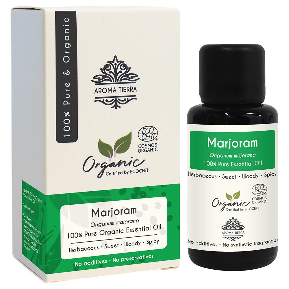 Aroma Tierra - Organic Marjoram Essential Oil - 30ml