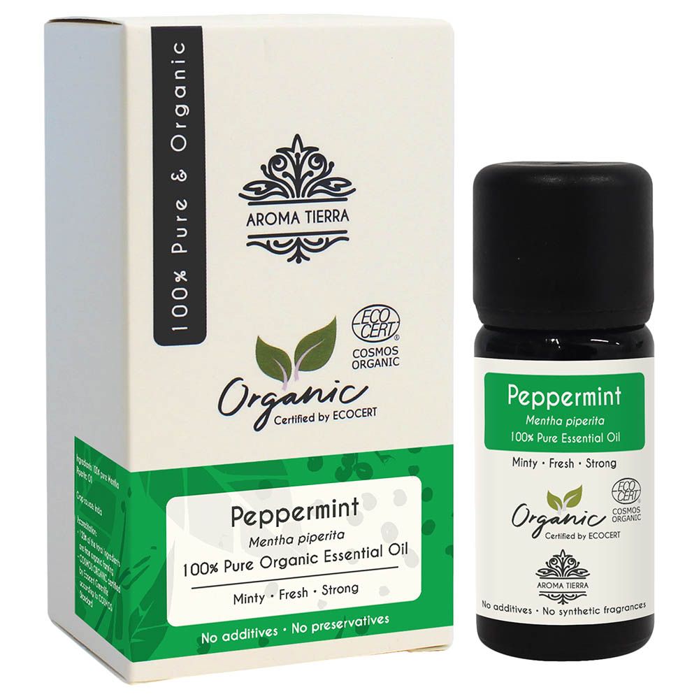 Aroma Tierra - Organic Peppermint Essential Oil - 10ml