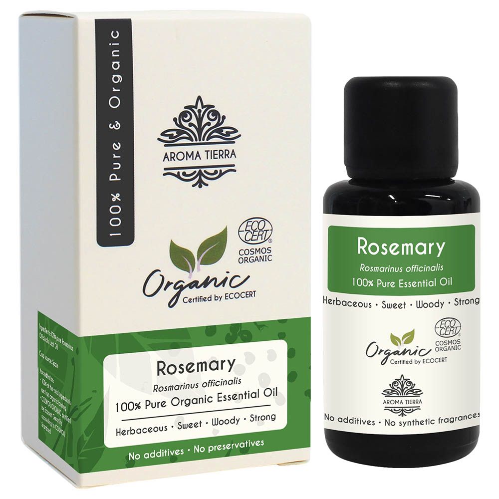 Aroma Tierra - Organic Rosemary Essential Oil - 30ml