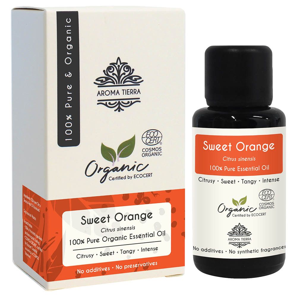 Aroma Tierra - Organic Sweet Orange Essential Oil - 30ml