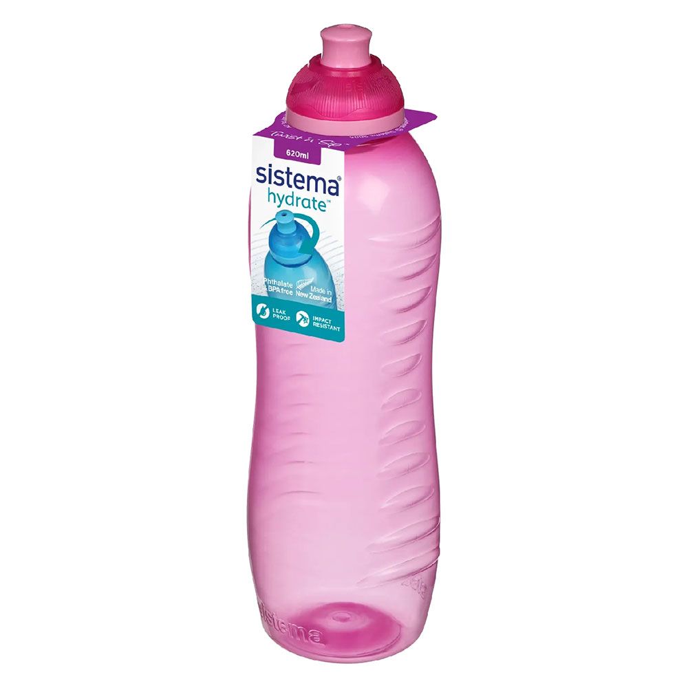 Sistema - Squeeze Bottle 620ml - Pink