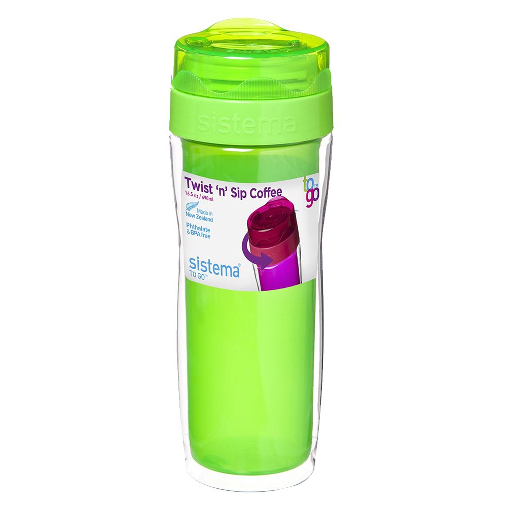 Sistema - Twist 'n' Sip Coffee to Go 490ml - Green