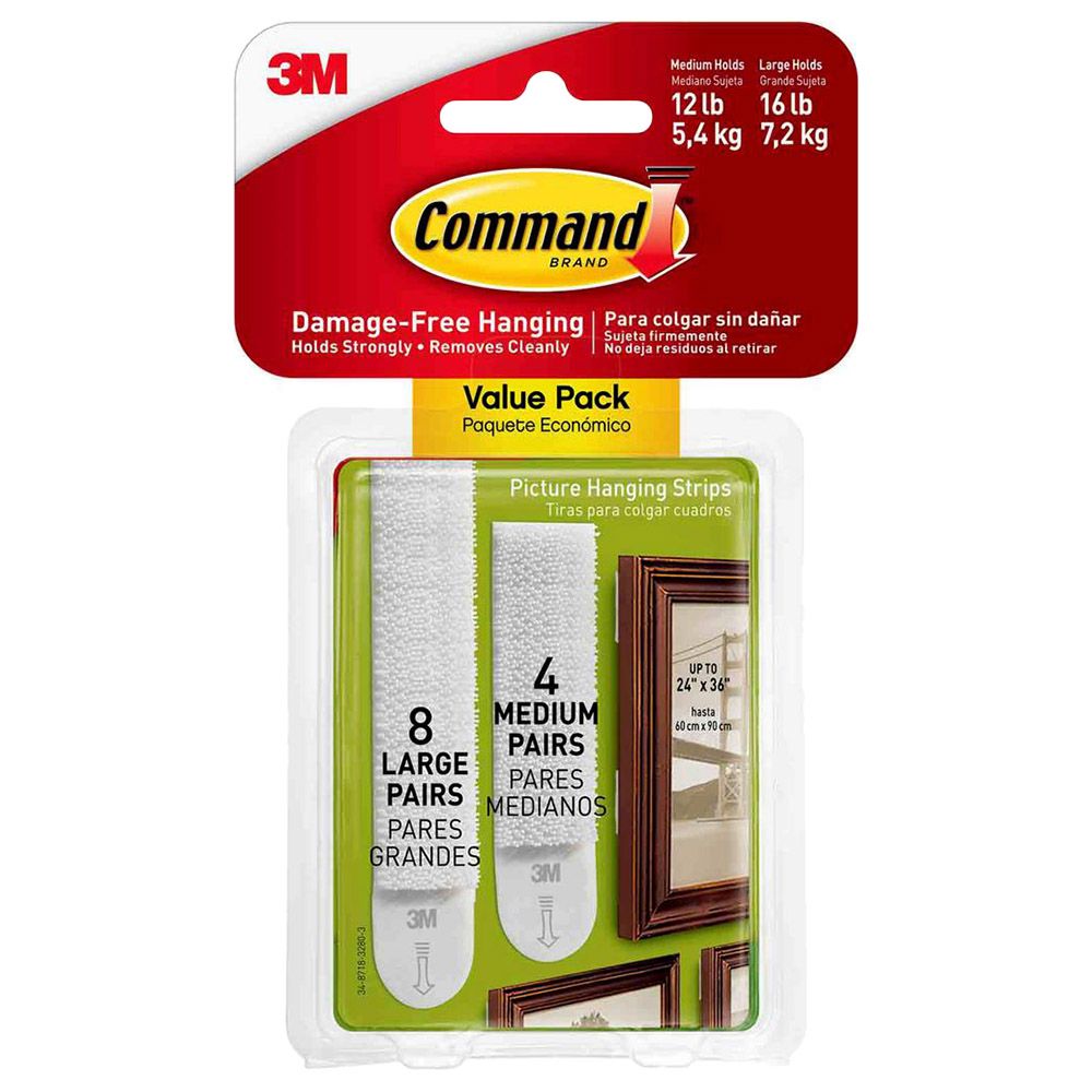 Command - Medium / Large Picture Hanging Strips