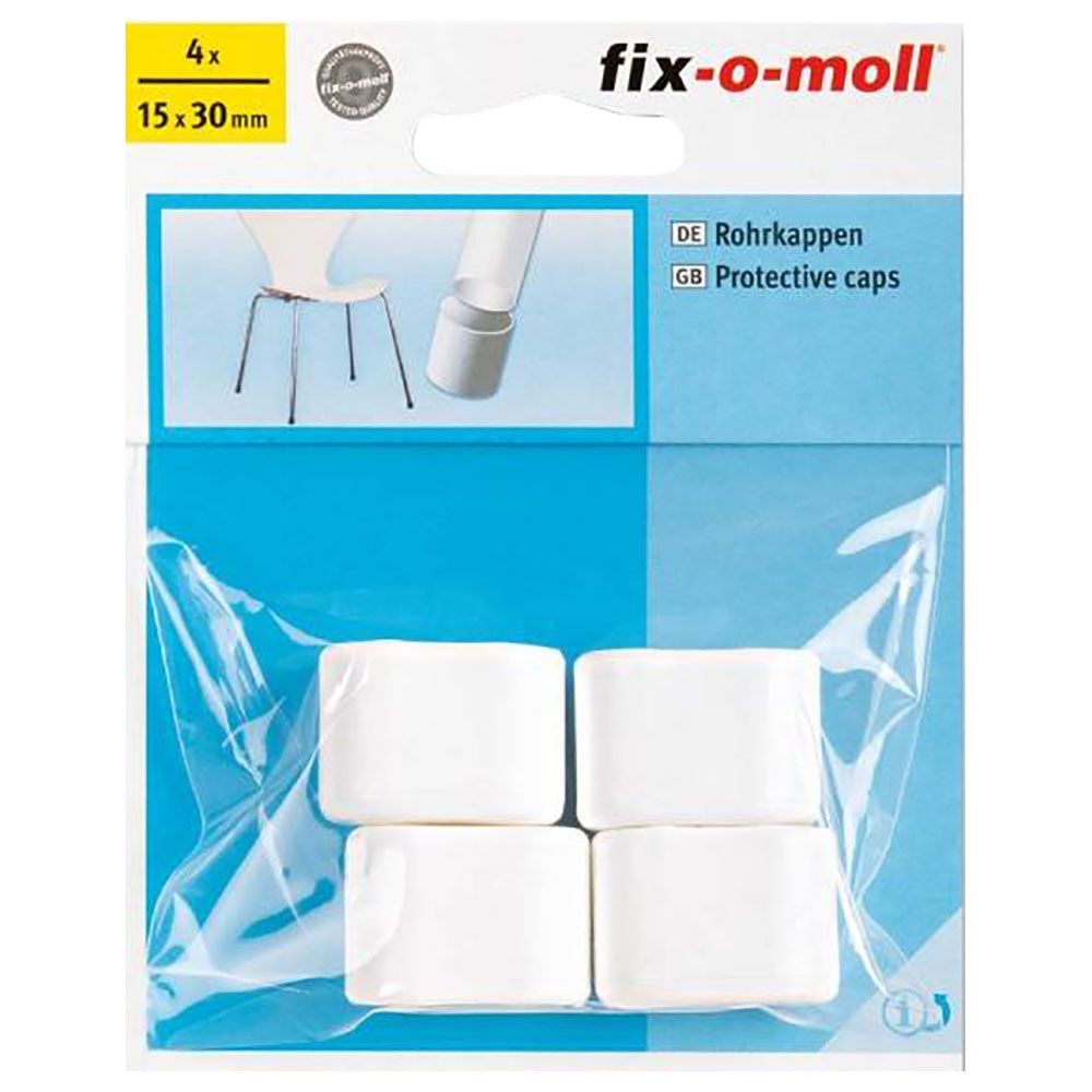 Fix-o-Moll Protective Caps White 15mm