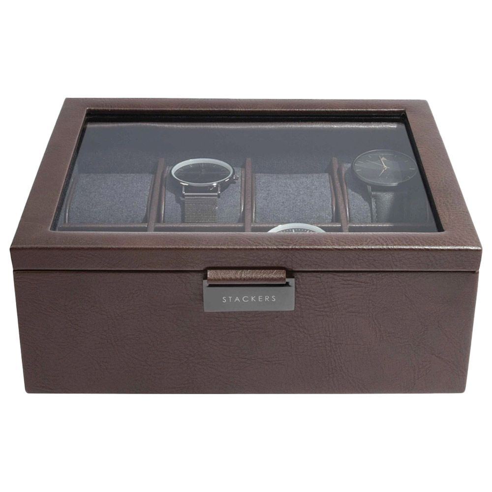 Stackers - Men 8Pcs Watch Box Brown