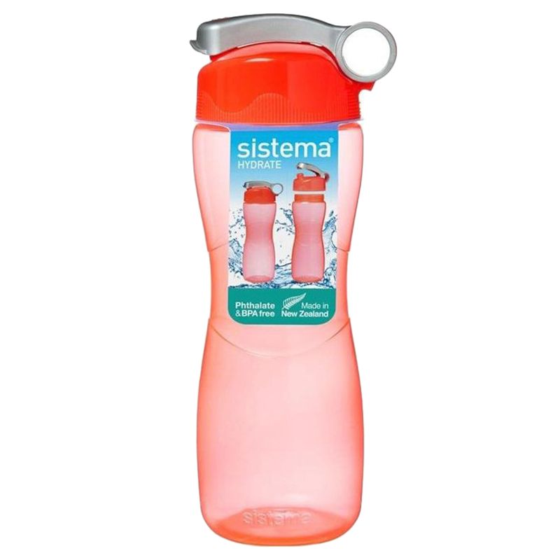 Sistema - Hourglass Water Bottle - 645Ml - Orange