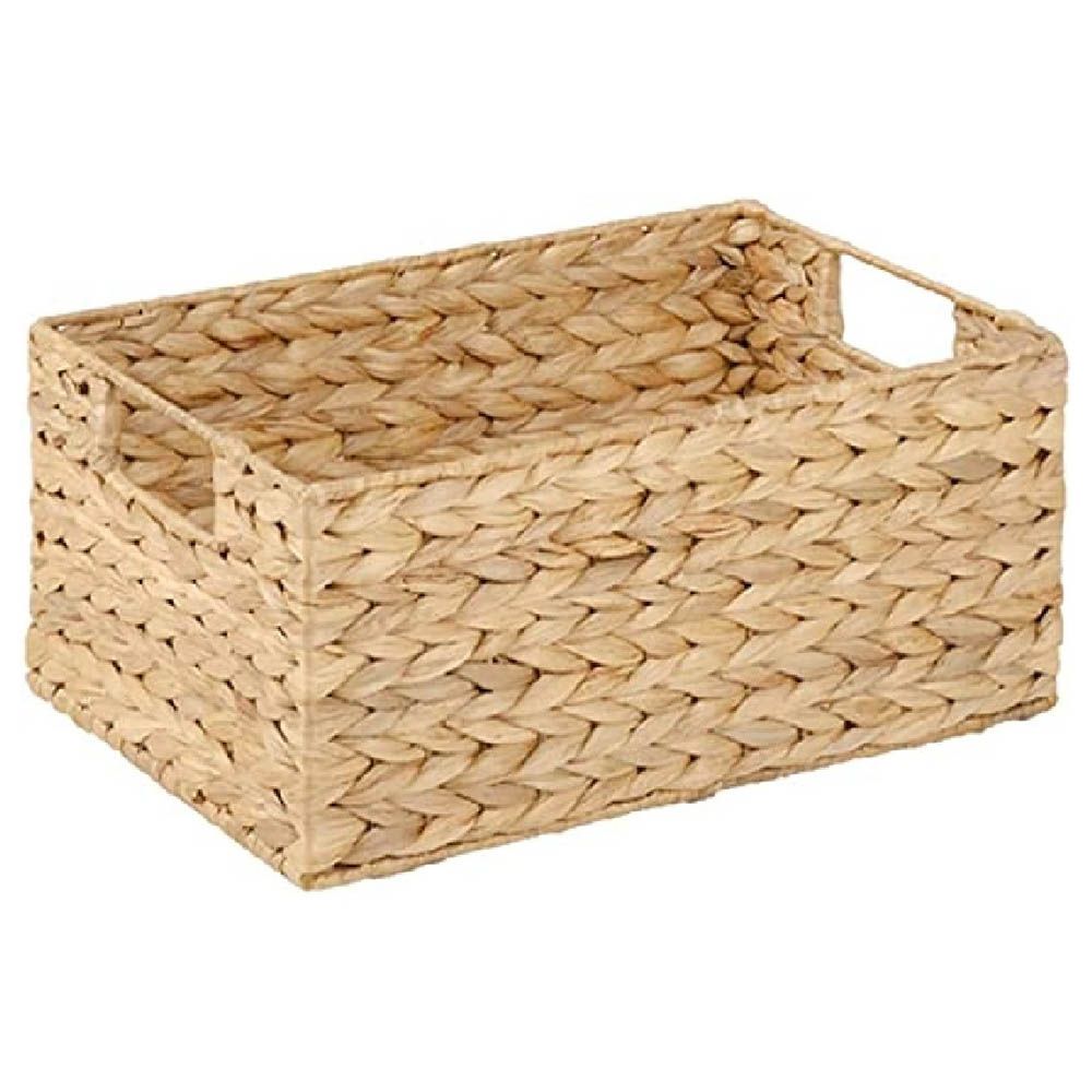 Homesmiths - Natural Water Hyacinth Storage Bins - Large - 44x30x20cm