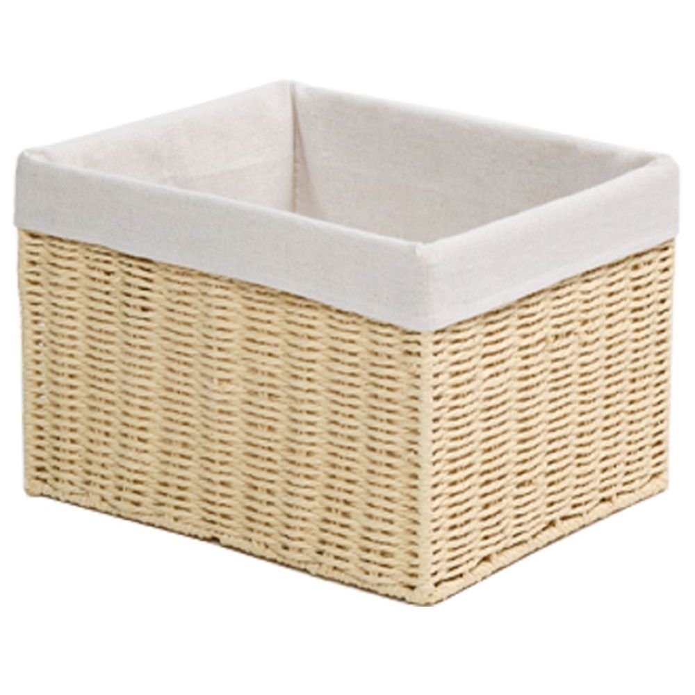 Homesmiths - Storage Basket W/ Liner 25.4x30.5x20.3cm - Natural