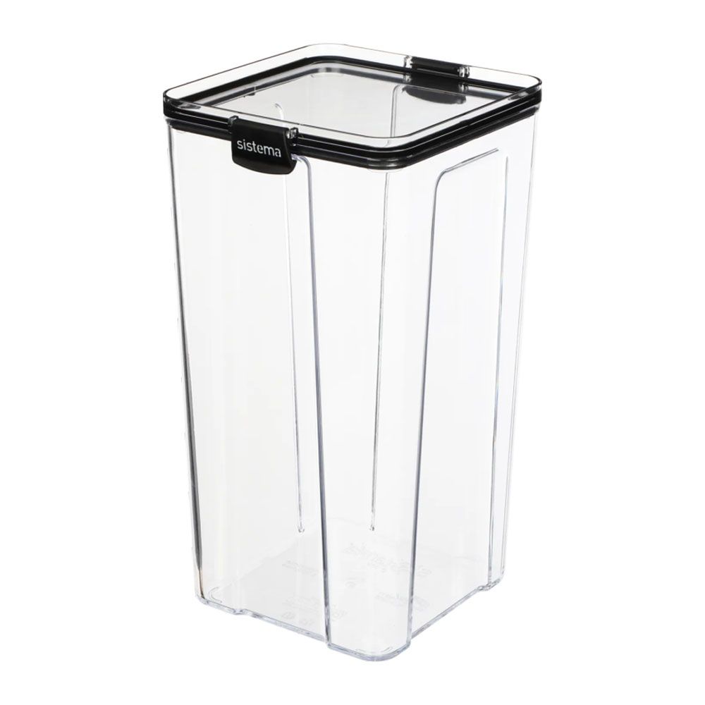 Sistema - Large Tritan Ultra Square Container 4L - Clear