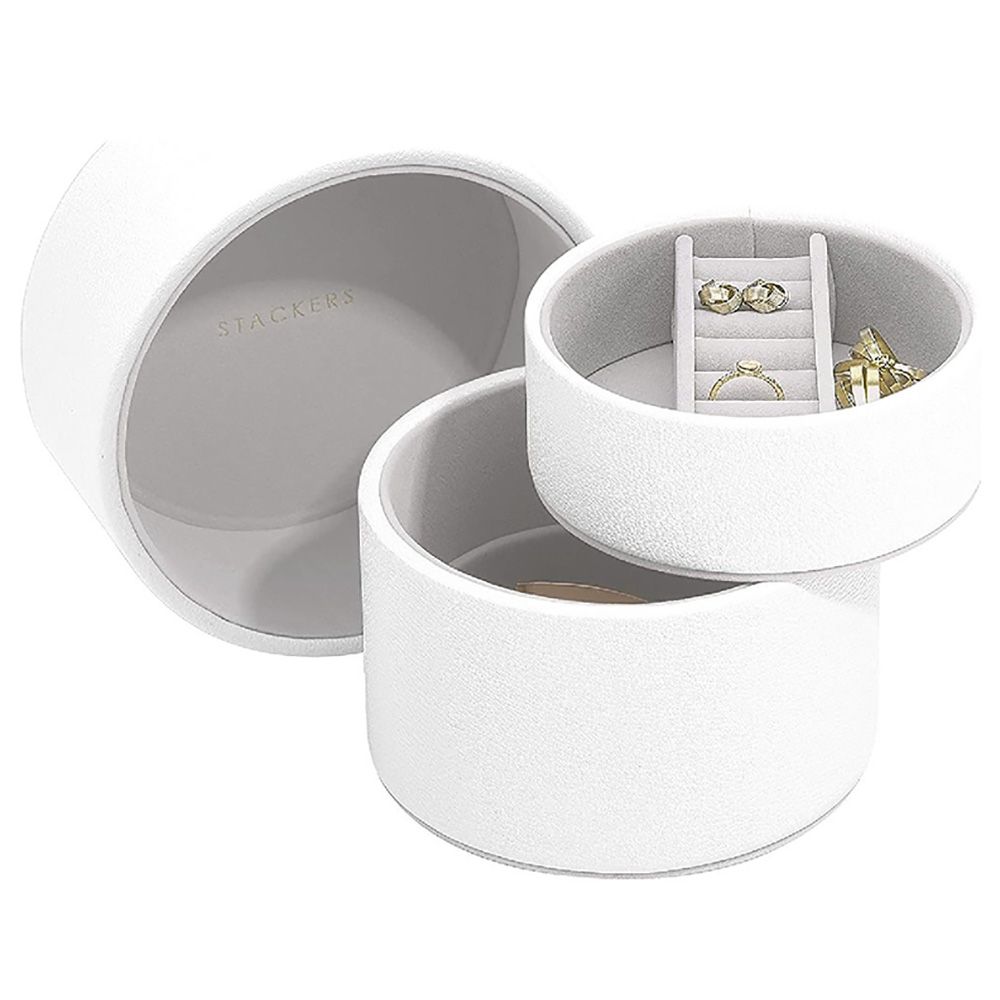 Stackers - Bedside Jewellery Box Pod - Pebble White