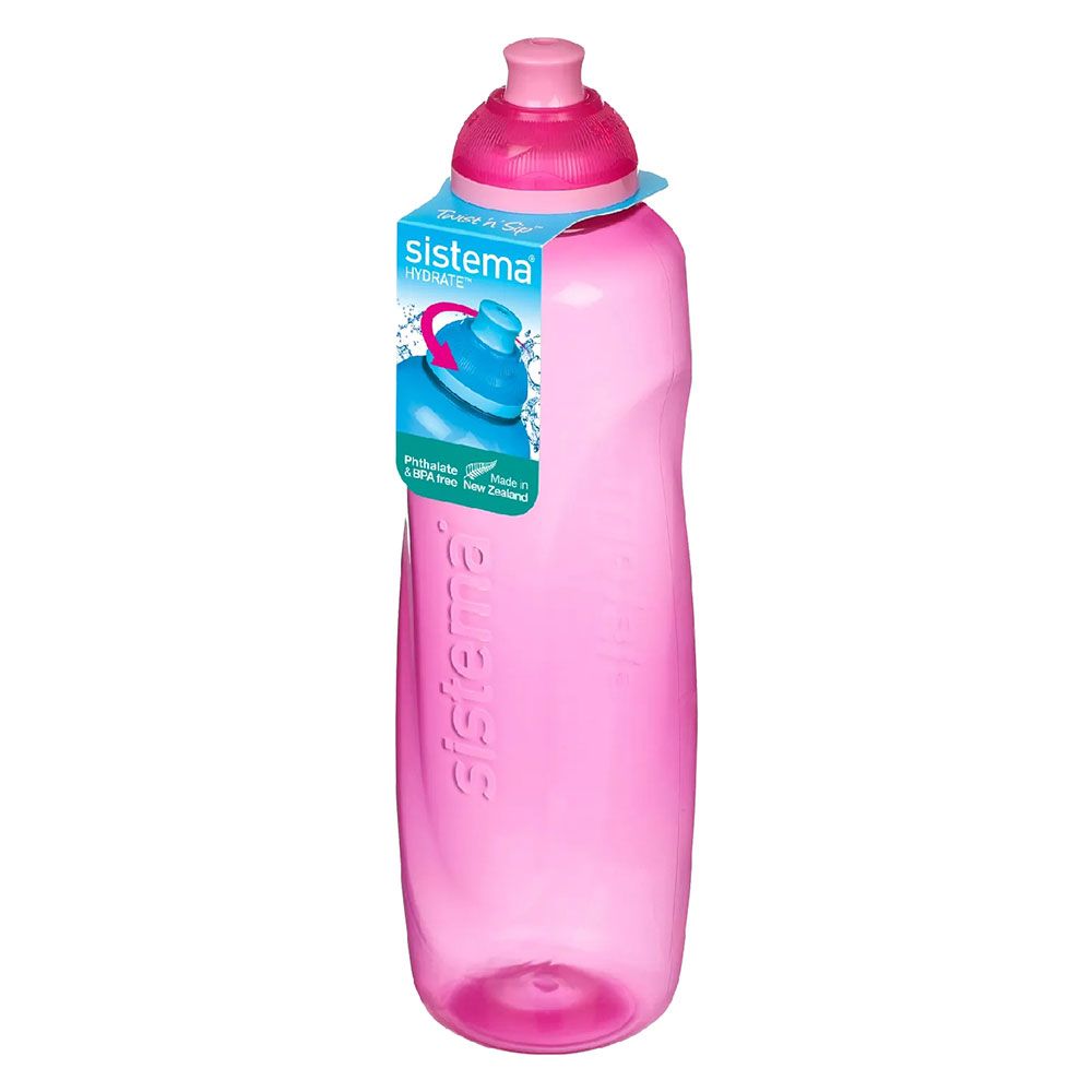 Sistema - Helix Squeeze Bottle 600mL - Pink