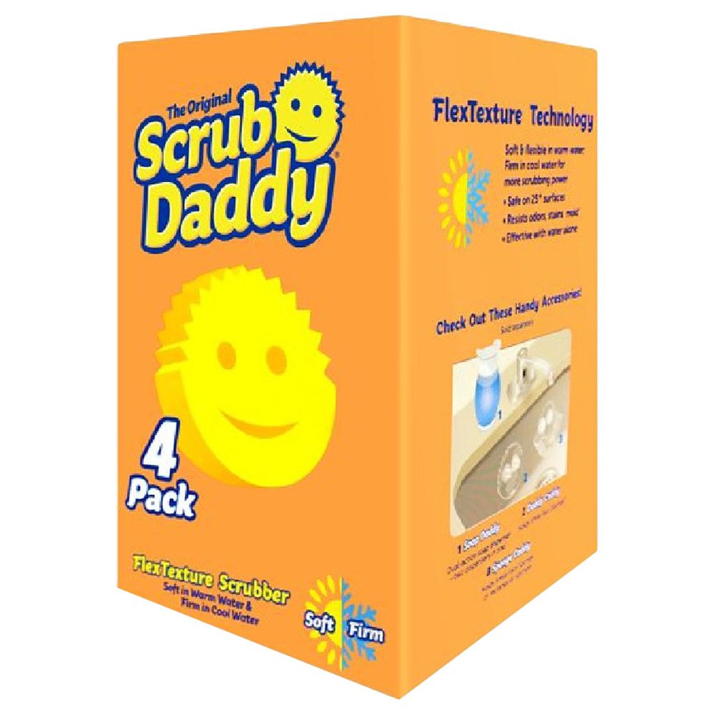 Scrub Daddy - Daddy Sponge & Scrubber - Pack of 4